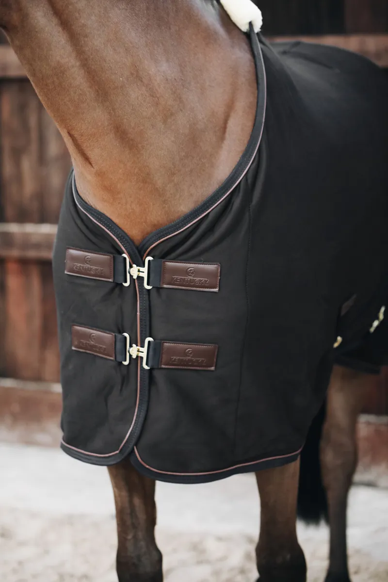 Kentucky Horsewear Fleece Cooler Rug Black-2